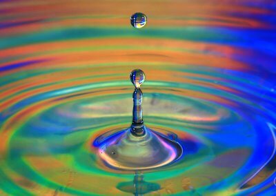 Balance the Light: Beautiful Water Droplets
